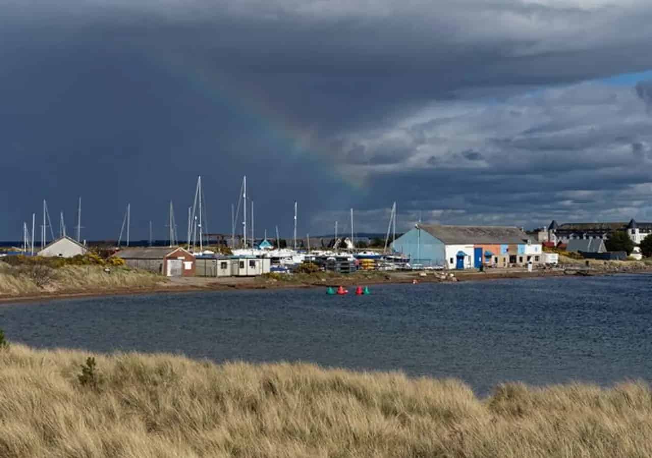 Findhorn Bay in Scotland. Location context only; this is not a photograph of the Finding Inner Sanctuary: Living in Changing Times event.