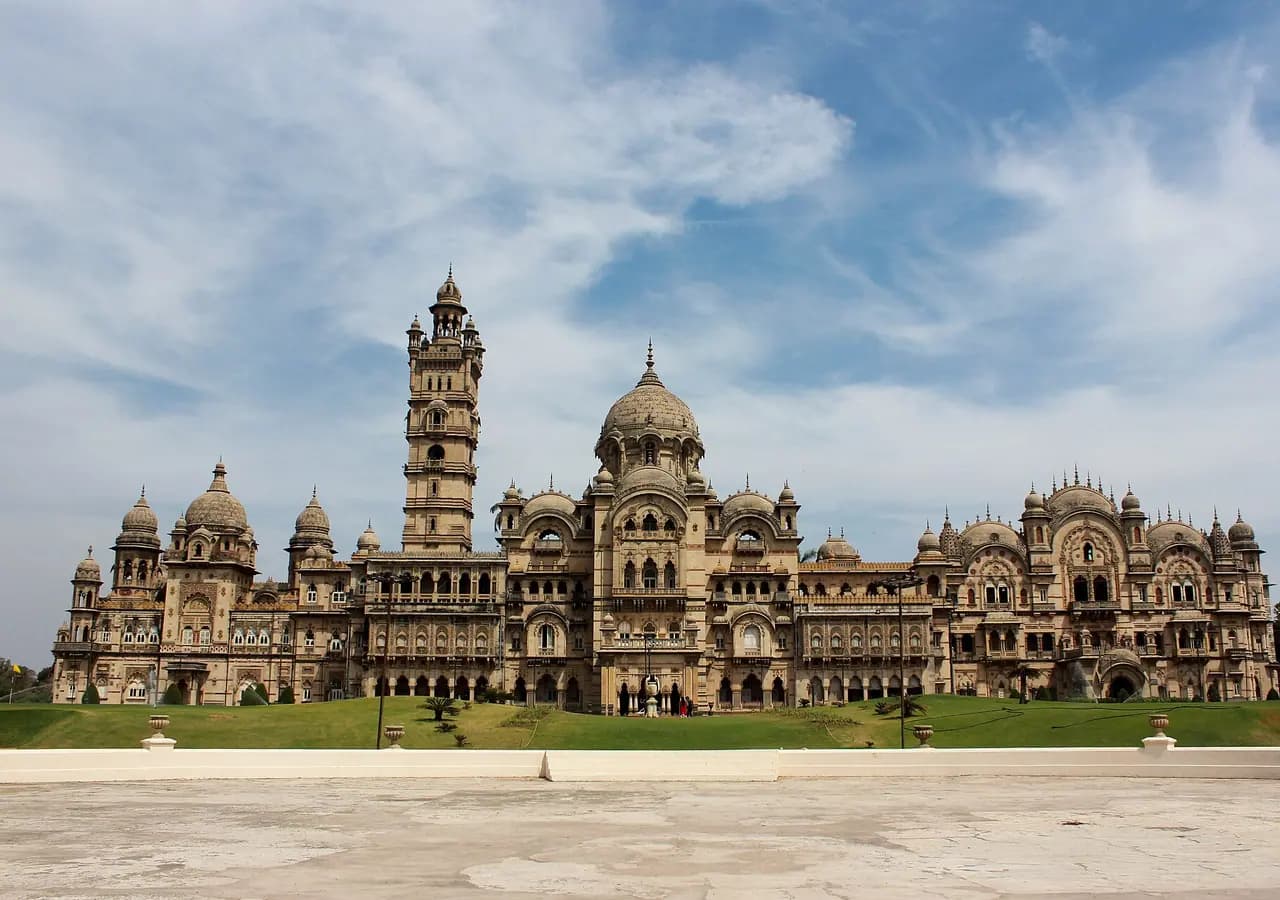 Lakshmi Vilas Palace in Vadodara. Location context only; this is not a portrait of Aaditi Tallati.